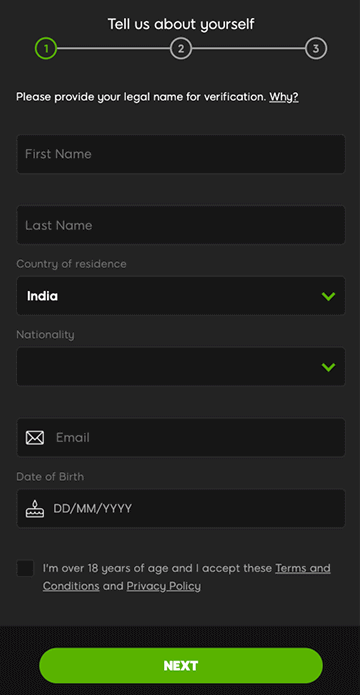 888Casino registration