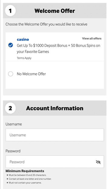 Create an account Create an account